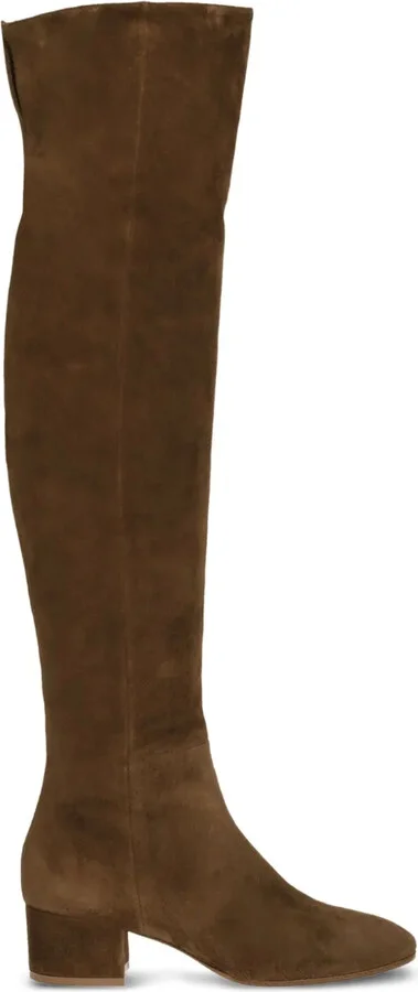 Suede Knee-High Boots