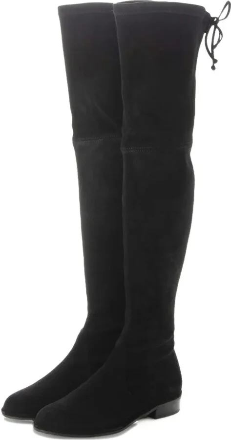 Suede Knee-High Boots