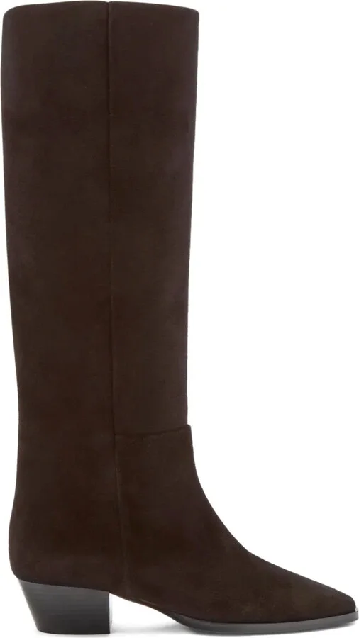 Suede Knee-High Boots