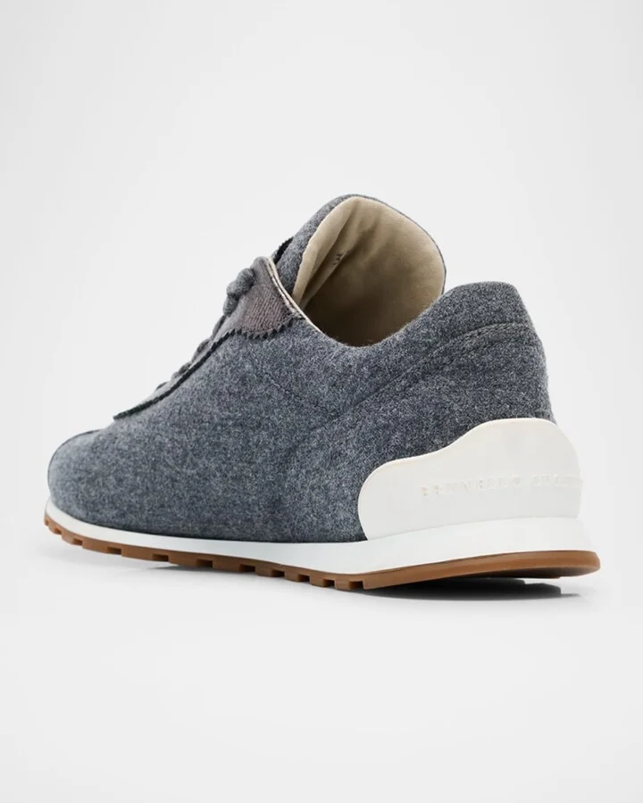 Suede Knit Slip-On Sneakers - Image 3