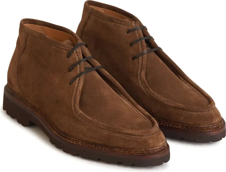 Suede Lace-Up Ankle Boots - Image 2