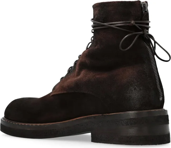 Suede Lace-Up Ankle Boots - Image 4