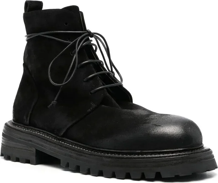 Suede Lace-Up Ankle Boots - Image 2