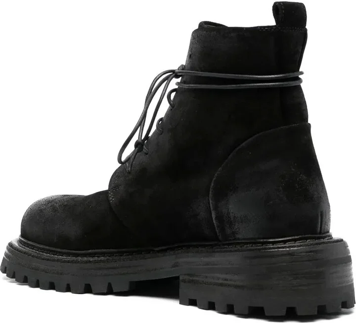 Suede Lace-Up Ankle Boots - Image 3