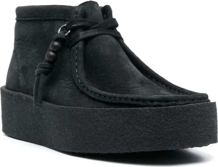 Suede Lace-Up Ankle Boots - Image 2