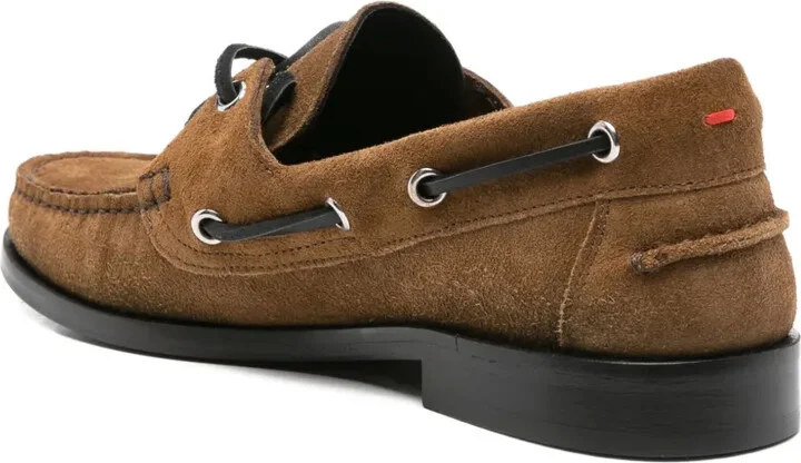 Suede Lace-Up Boat Shoes - Image 3