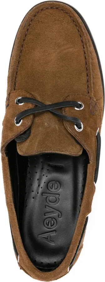 Suede Lace-Up Boat Shoes - Image 4