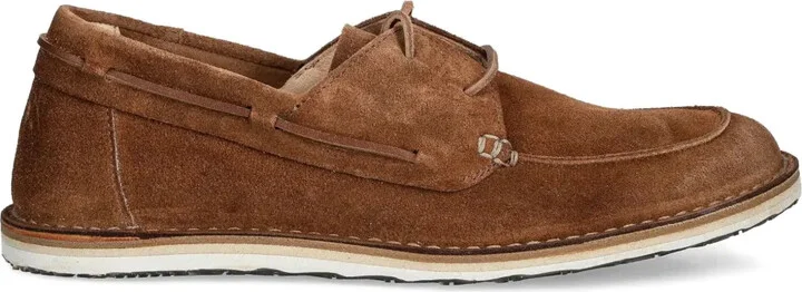 Suede Lace-Up Boat Shoes