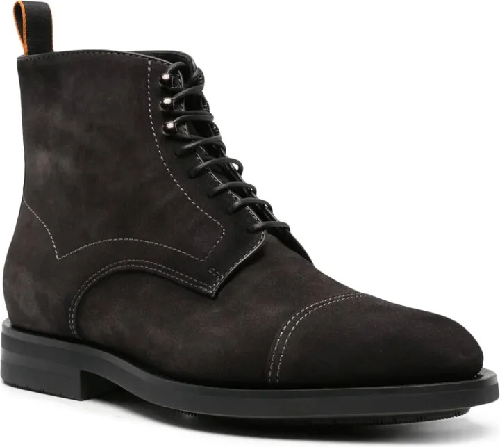 Suede Lace-Up Boots - Image 2