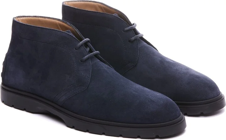 Suede Lace Up Boots - Image 4