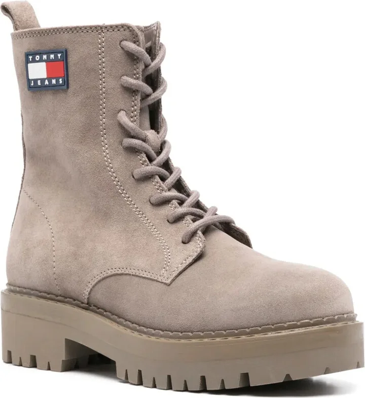Suede Lace-Up Boots - Image 2