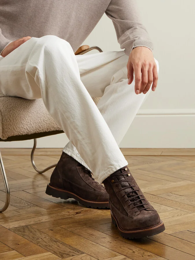 Suede Lace-Up Boots - Image 2
