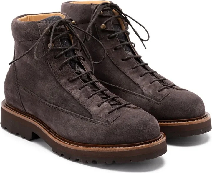 Suede Lace-Up Boots - Image 2