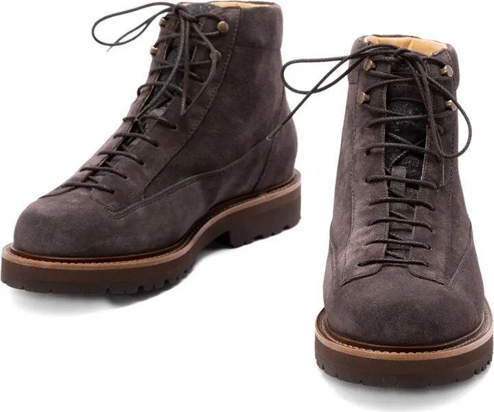 Suede Lace-Up Boots - Image 3