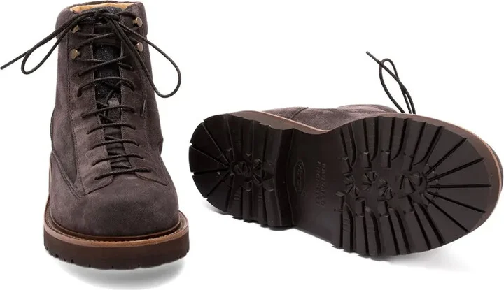 Suede Lace-Up Boots - Image 5