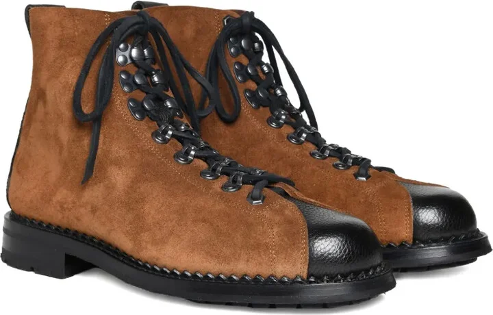 Suede Lace-Up Boots - Image 2