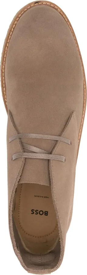Suede Lace-Up Boots - Image 4
