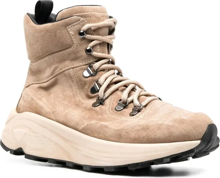 Suede Lace-Up Boots - Image 2