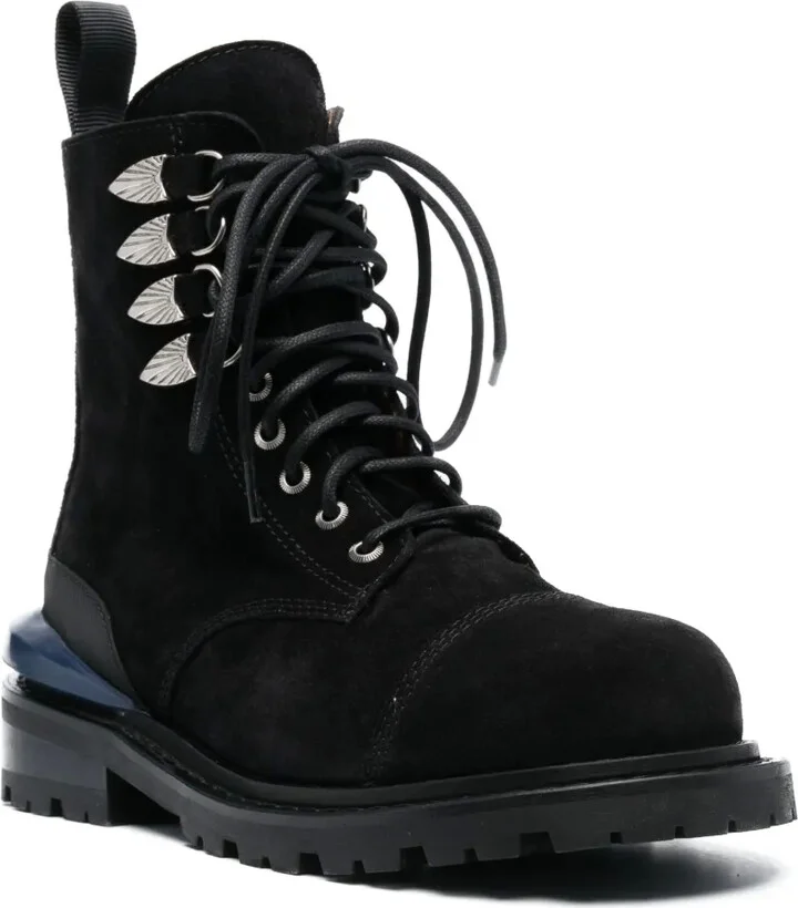 Suede Lace-Up Boots - Image 2