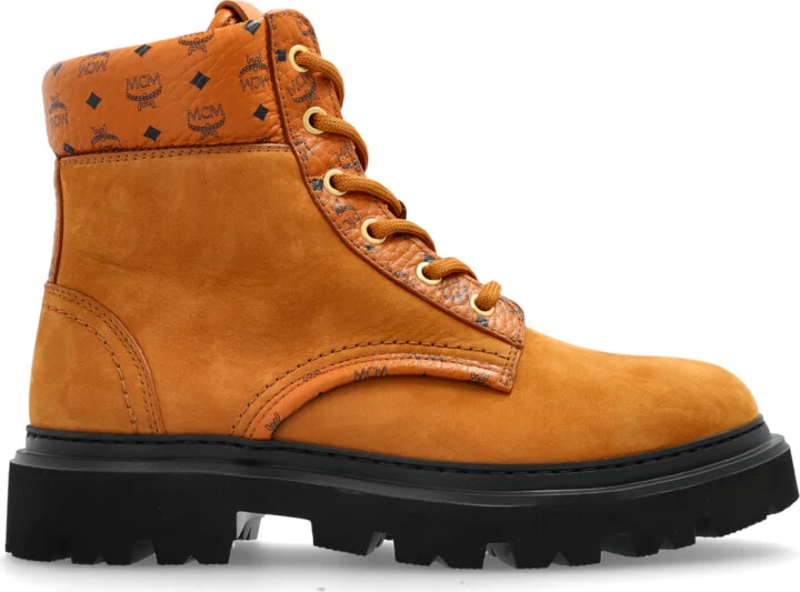 Suede Lace-up Boots, , - Brown