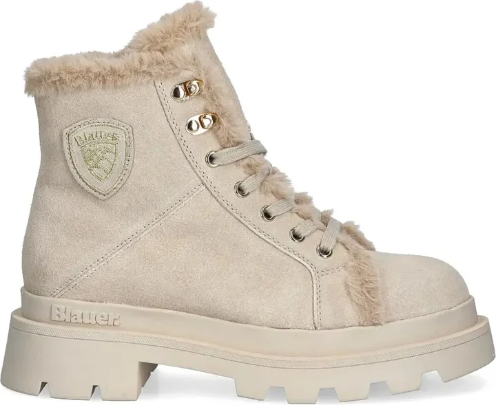 Suede Lace-Up Boots