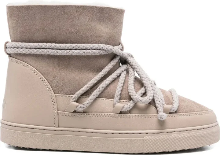 Suede Lace-Up Boots