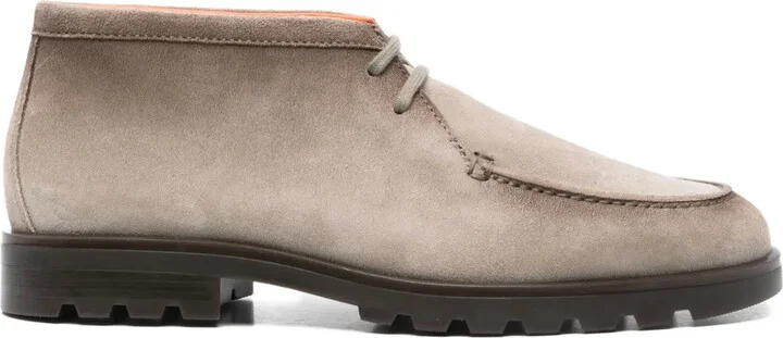 Suede Lace-Up Boots