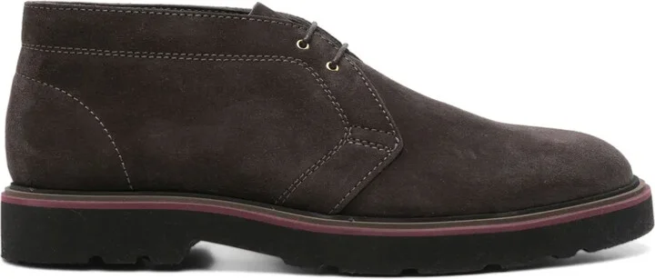 Suede Lace-Up Boots
