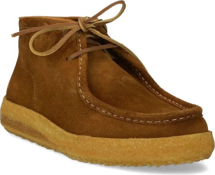 Suede Lace-Up Boots