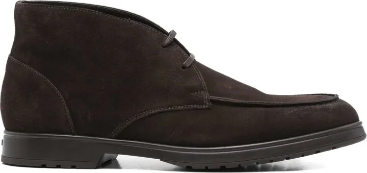 Suede Lace-Up Boots