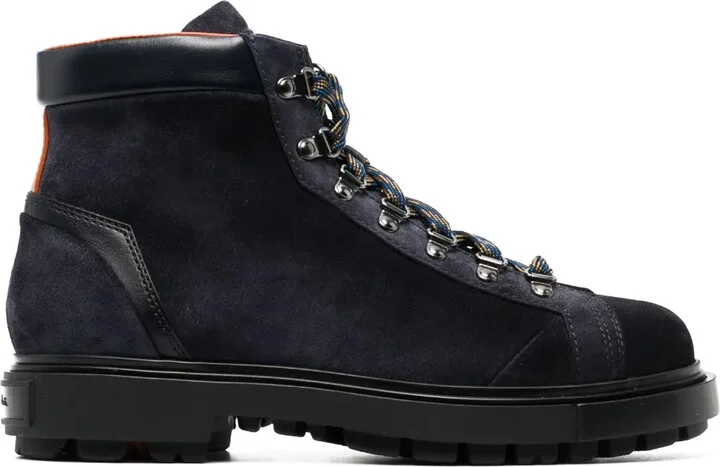 Suede Lace-Up Boots
