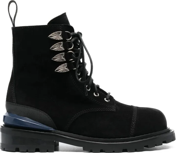 Suede Lace-Up Boots