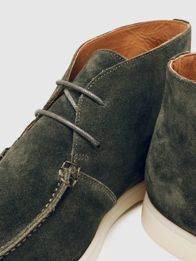 Suede Lace-up Chukka Boots - Image 5