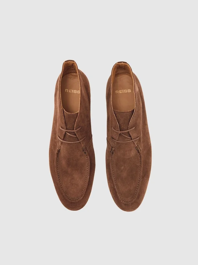 Suede Lace-up Chukka Boots - Image 3