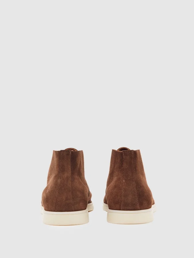 Suede Lace-up Chukka Boots - Image 4