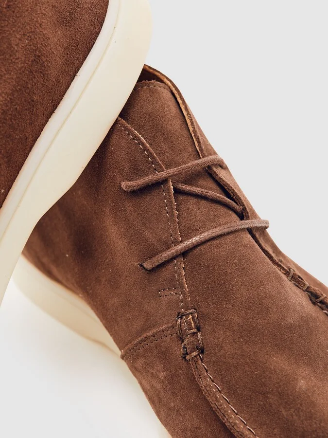 Suede Lace-up Chukka Boots - Image 5