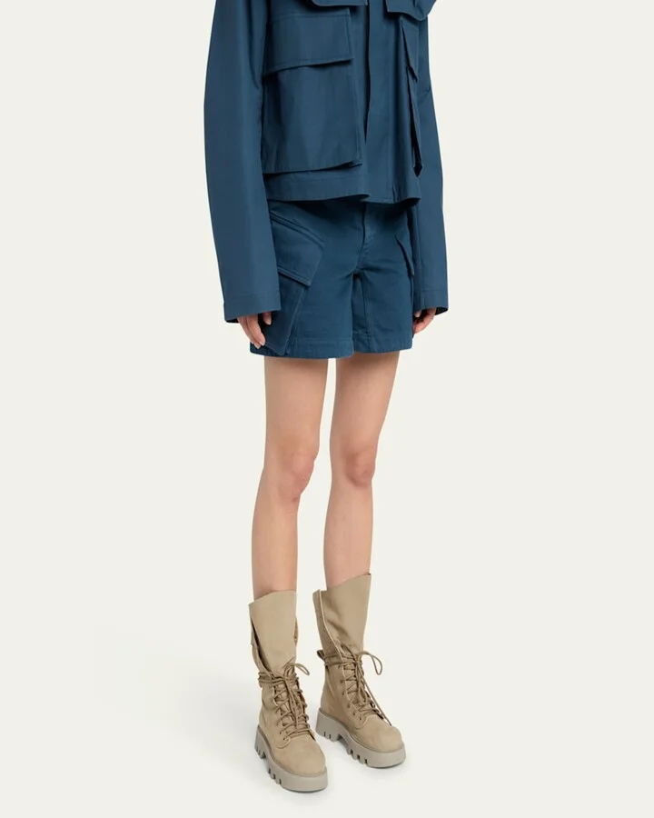 Suede Lace-Up Combat Boots - Image 7
