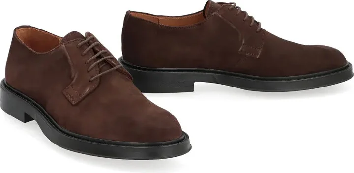Suede Lace-Up Derby Shoes - Image 2