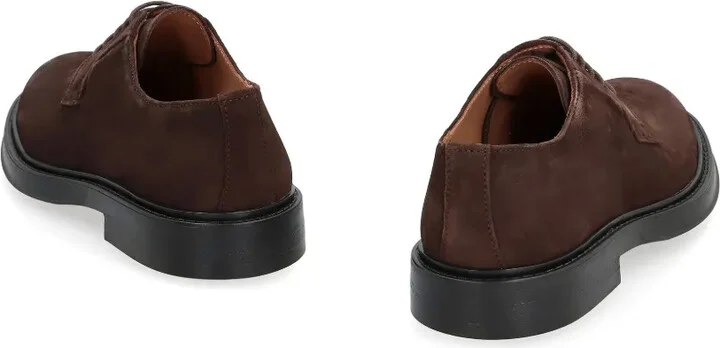 Suede Lace-Up Derby Shoes - Image 3
