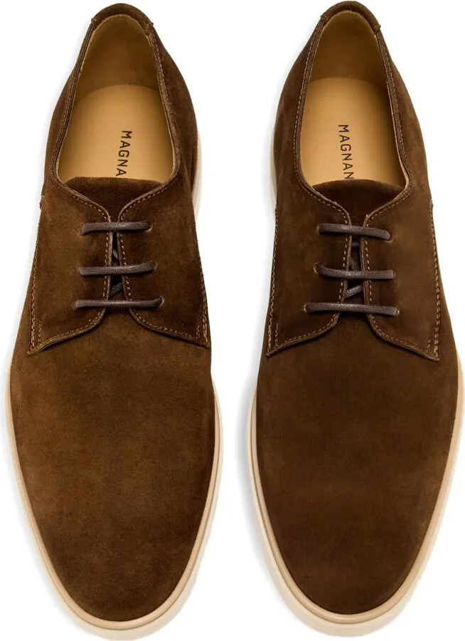 Suede Lace-Up Derby Shoes - Image 4