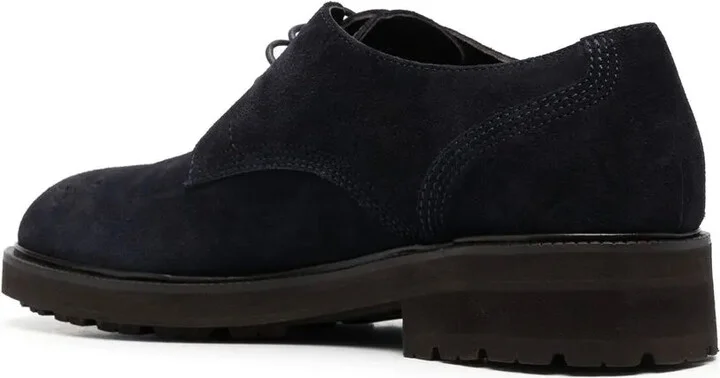 Suede Lace-Up Derby Shoes - Image 3