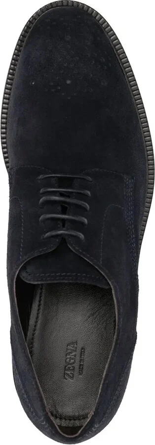 Suede Lace-Up Derby Shoes - Image 4