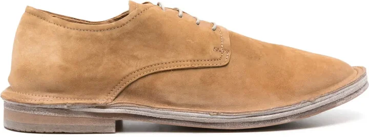 Suede Lace-Up Derby Shoes