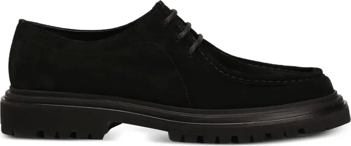 Suede Lace-Up Derby Shoes