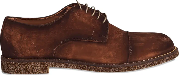 suede lace-up Derby shoes