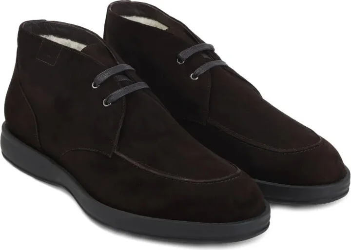 Suede Lace-Up Desert Boots - Image 2