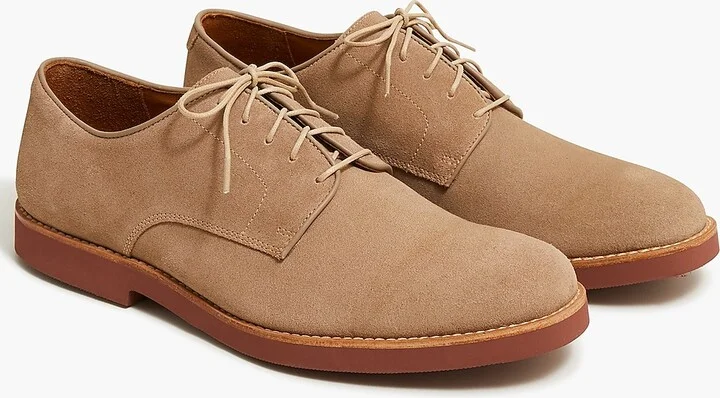 Suede lace-up dress shoes
