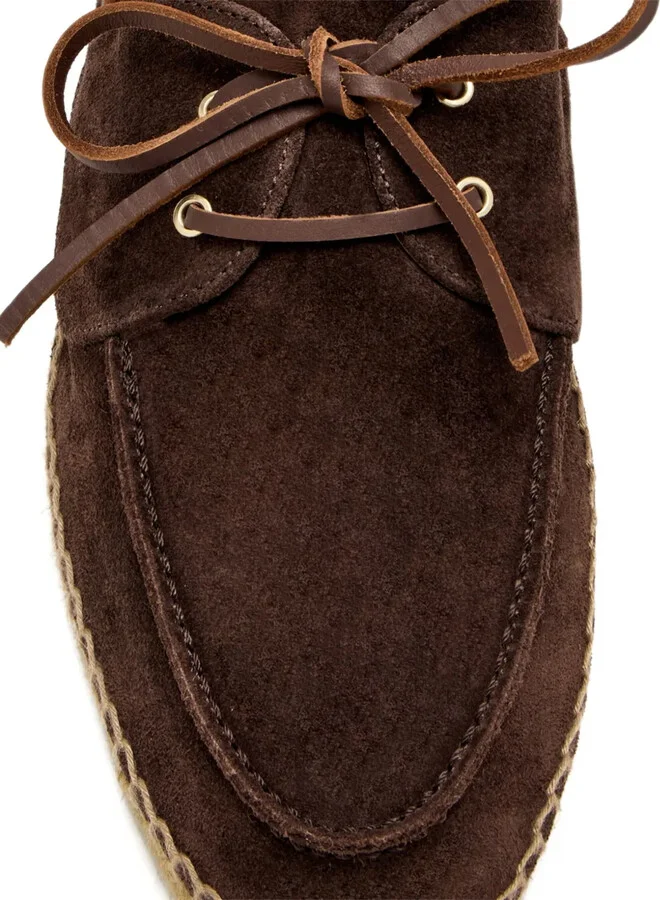 Suede Lace-Up Espadrilles - Image 4