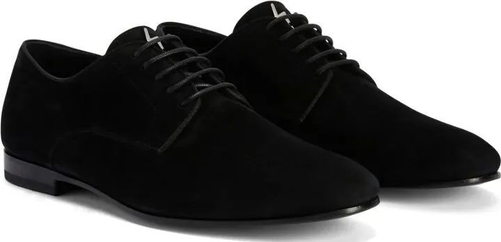 Suede Lace-Up Loafers - Image 2