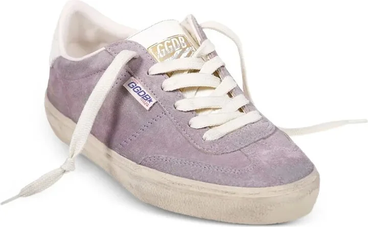 Suede Lace-Up Low-Top Sneakers - Image 2